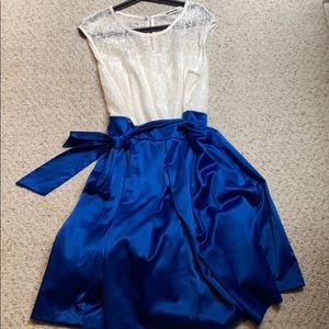 Lace and satin dress ModCloth